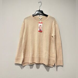 Ella Moss Ladies Tan crewneck sweater